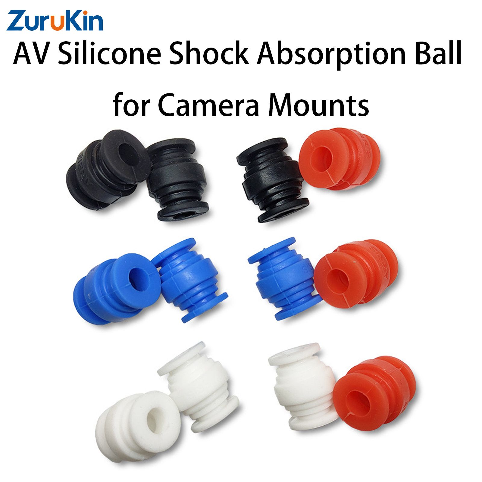 Drone Gimbal Mount - 12 pièces de billes en caoutchouc