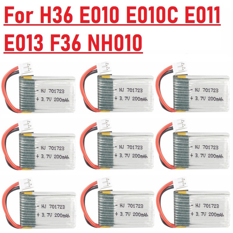 Eachine Drone E010 - Batterie LIPO 3.7v 200mah 701723, 1